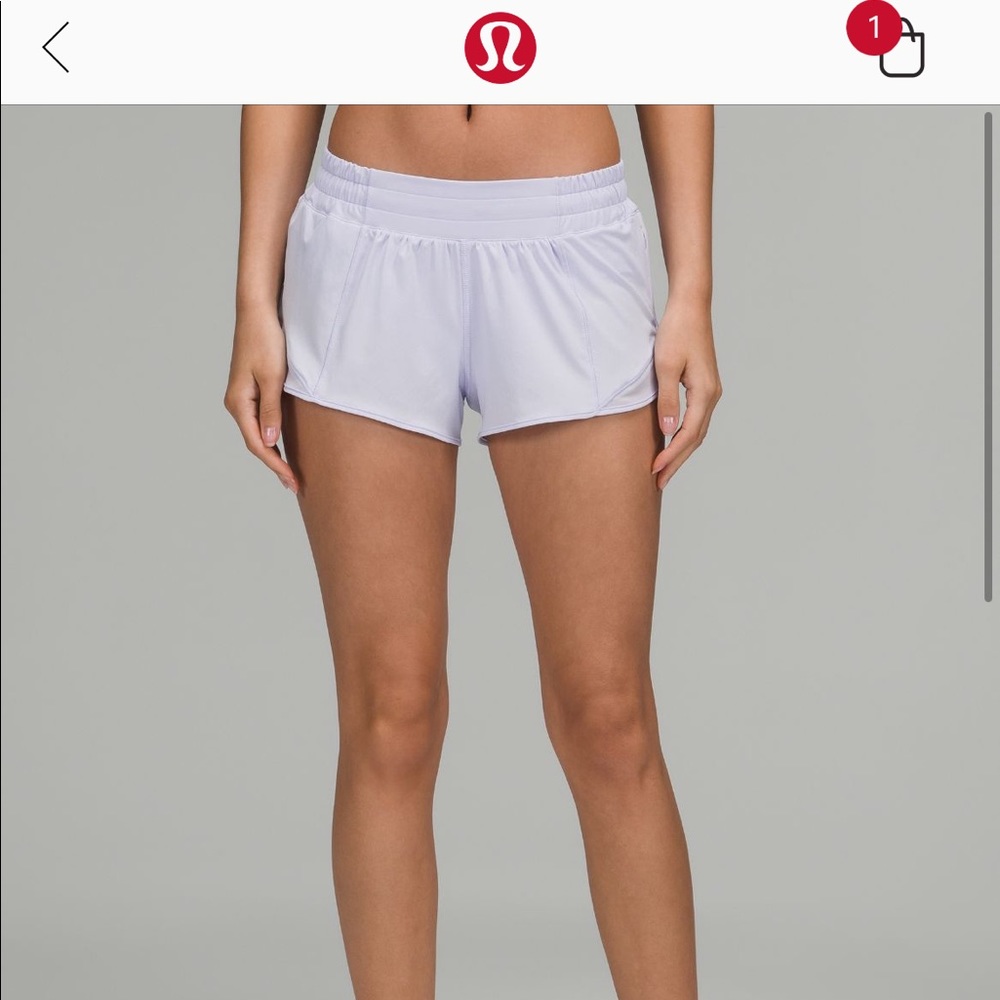 LULULEMON Hotty hot shorts 2.5 SIZE 2